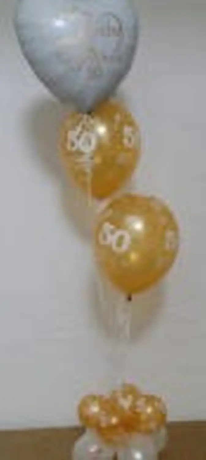 Ballon Moments - Dekoration - Silberner und gelber Ballon