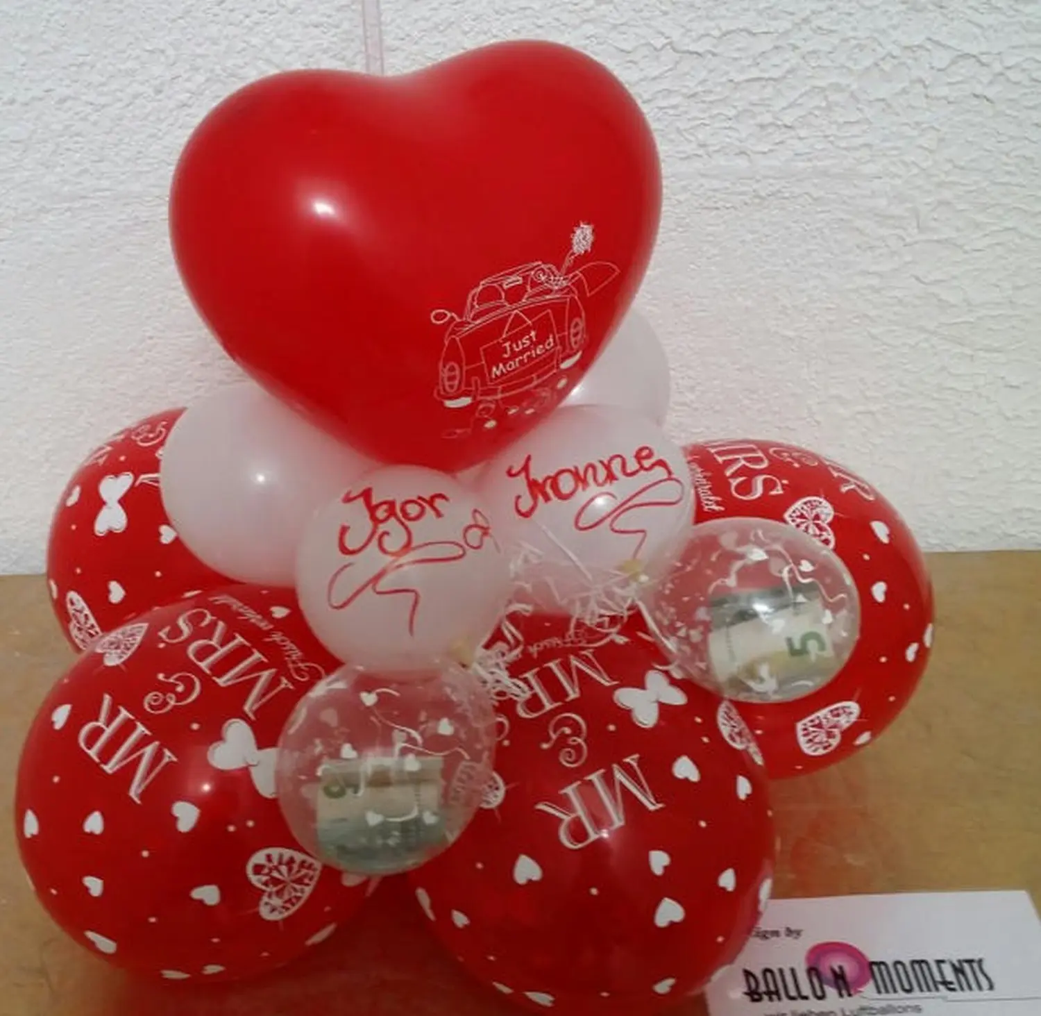 Ballon Moments - Dekoration - Herzförmiger Ballon
