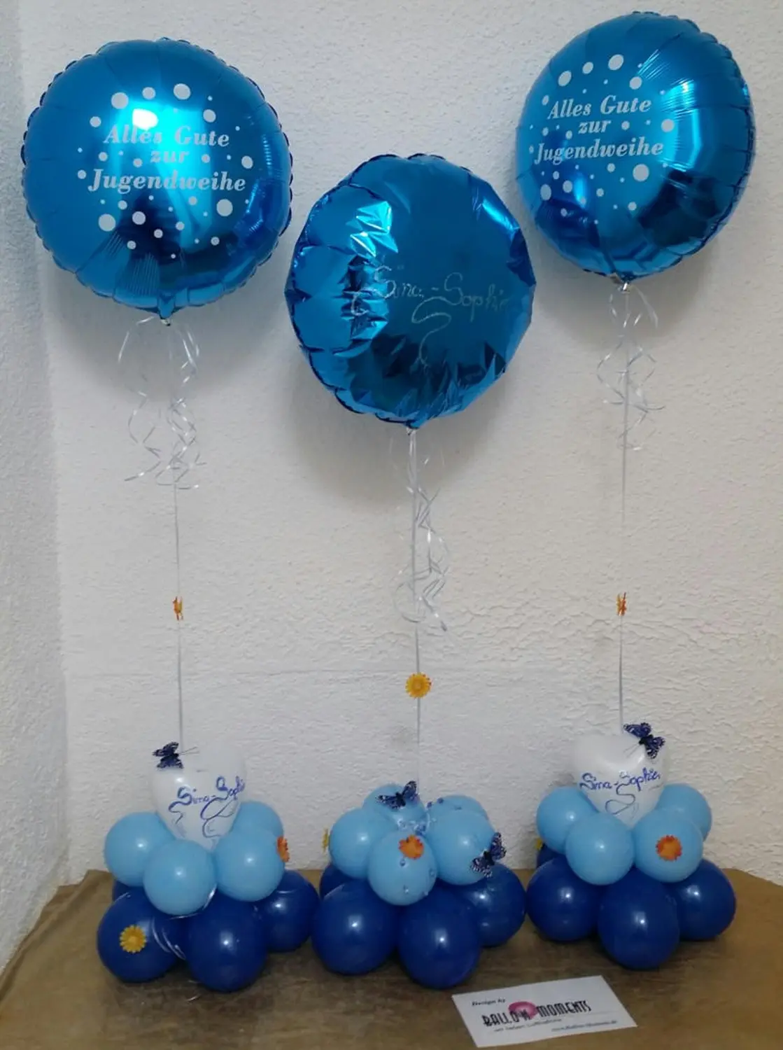 Ballon Moments - Dekoration - Blauer Ballon