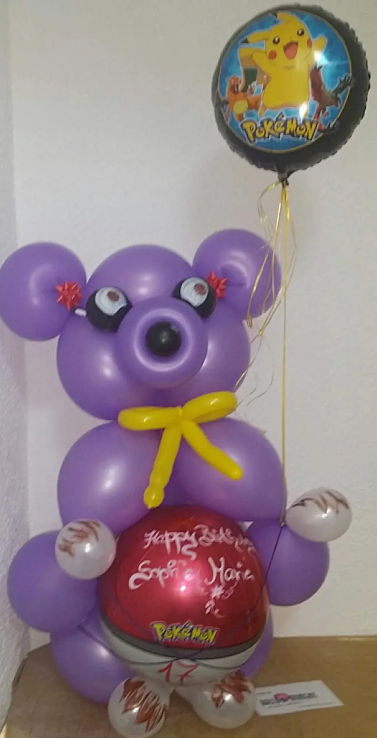 Ballon Moments - Dekoration - Pokémon-Geburtstagsballon 