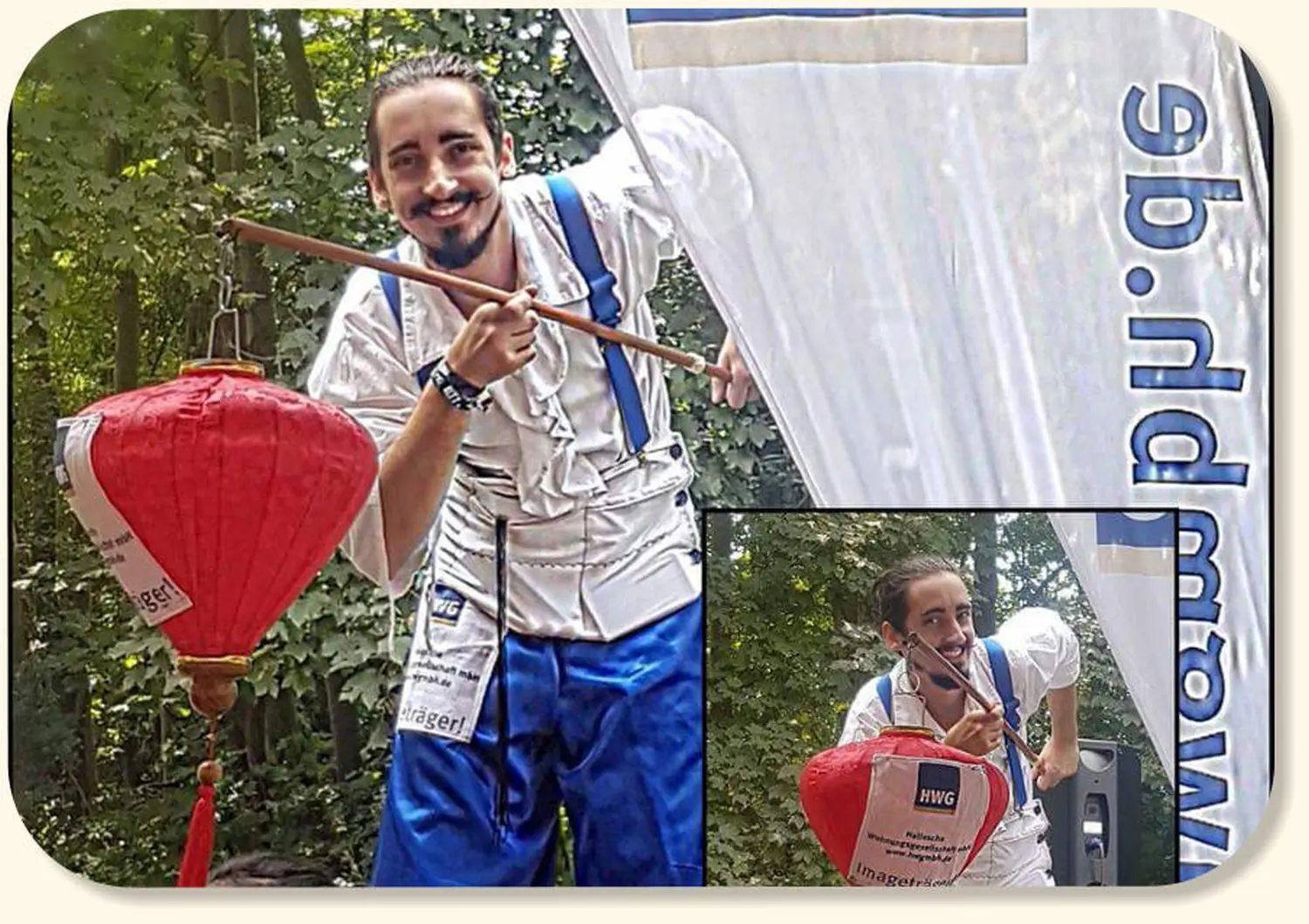 Moments Veranstaltungsagentur - Walking Act mit Laterne