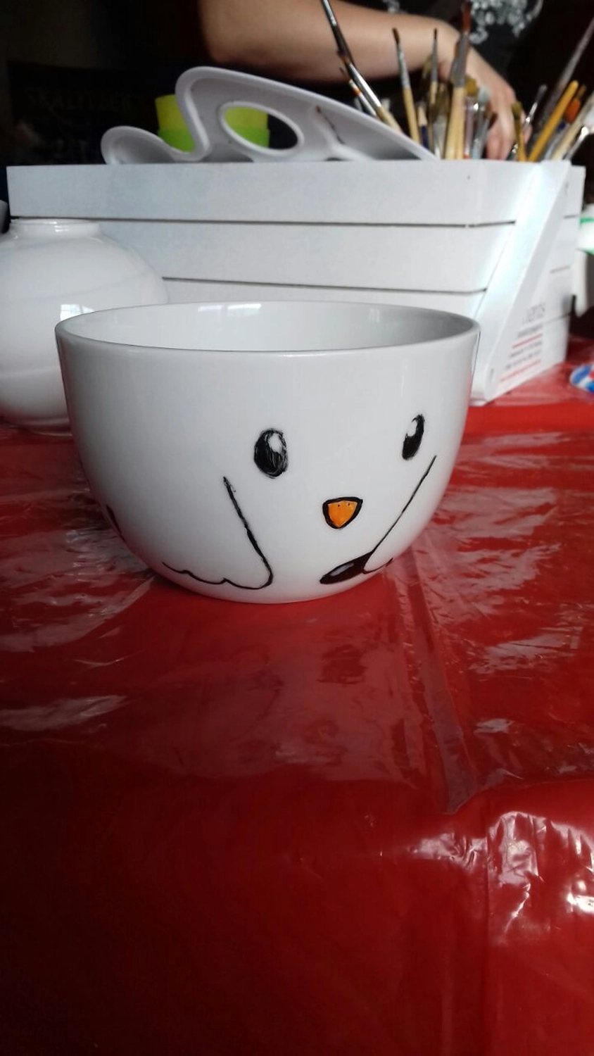 Moments Veranstaltungsagentur - Schale mit Schneemann Motiv