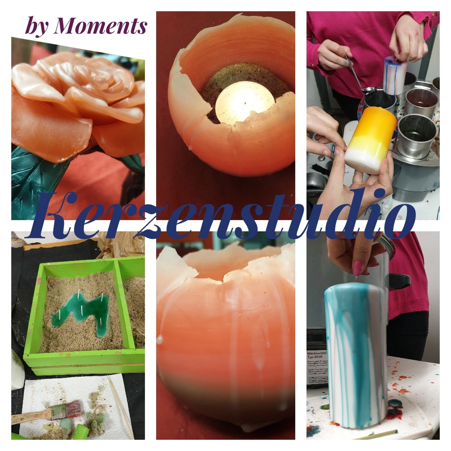 Moments Veranstaltungsagentur - Collage aus dem Kerzenstudio