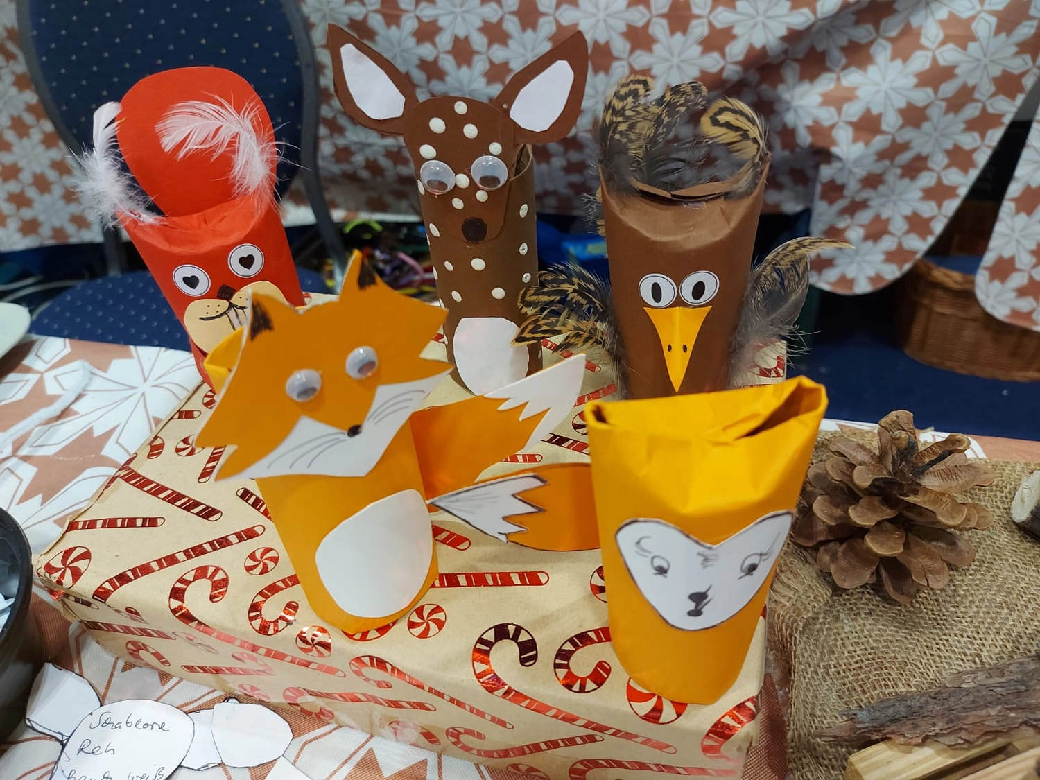 Moments Veranstaltungsagentur -  Bastelfiguren Fuchs und Reh