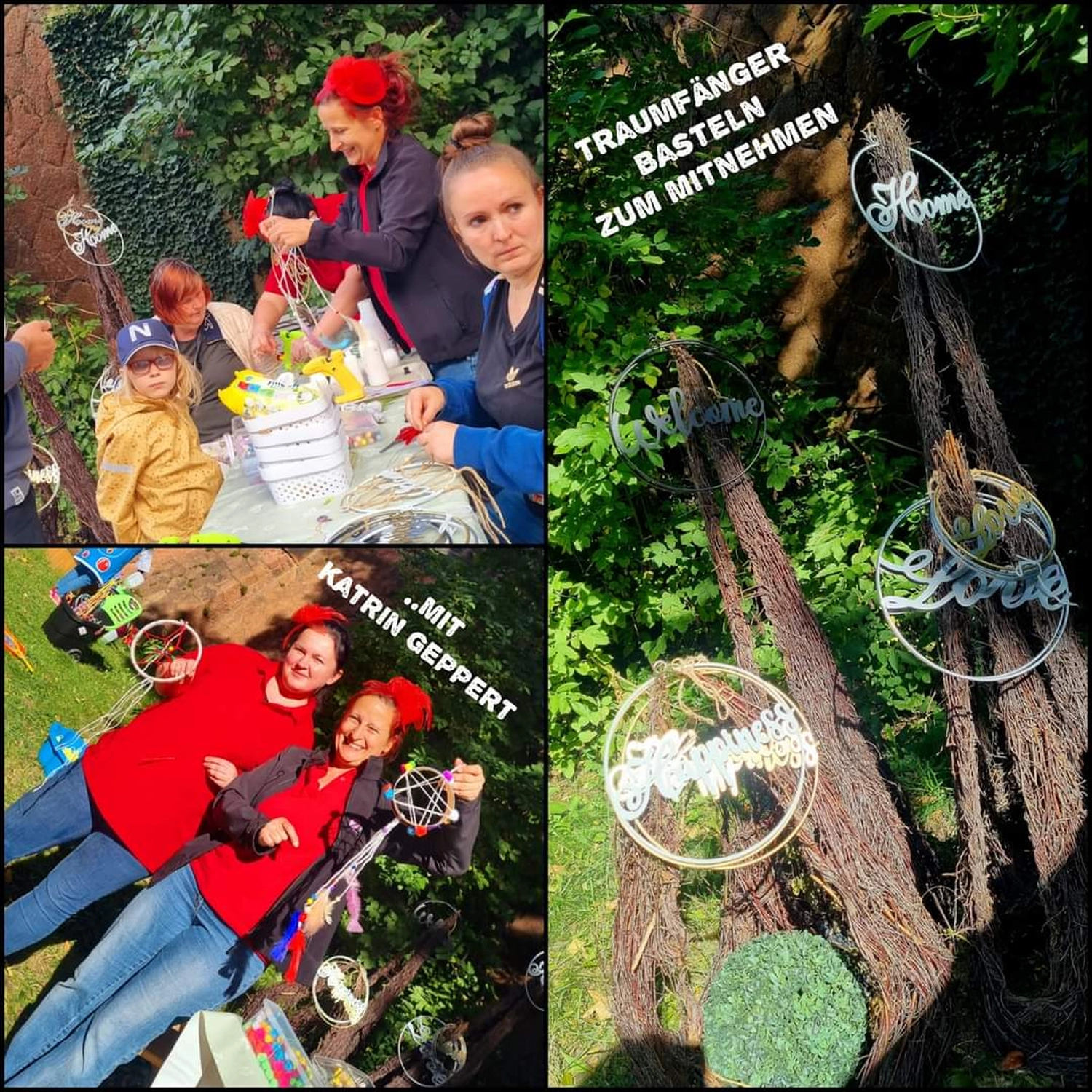 Moments Veranstaltungsagentur - Collage Traumfänger basteln im Center